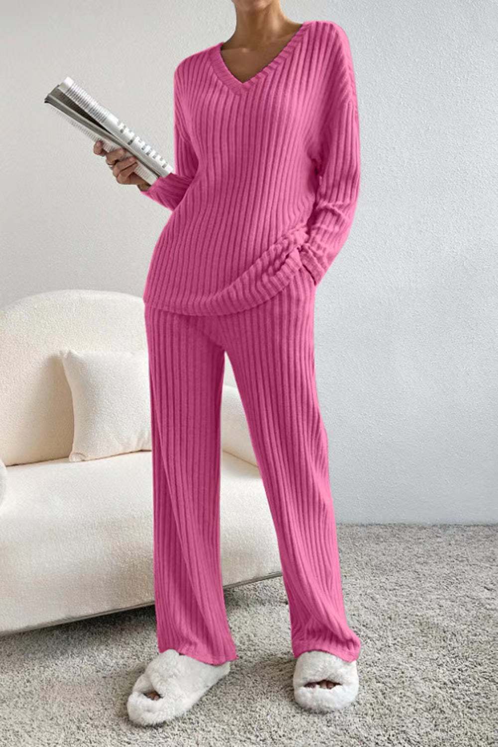 Majken™ | Ribbstickad Lounge Set — Känn den mjuka elegansen runt dig