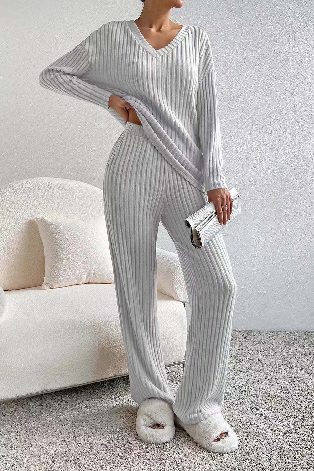 Majken™ | Ribbstickad Lounge Set — Känn den mjuka elegansen runt dig